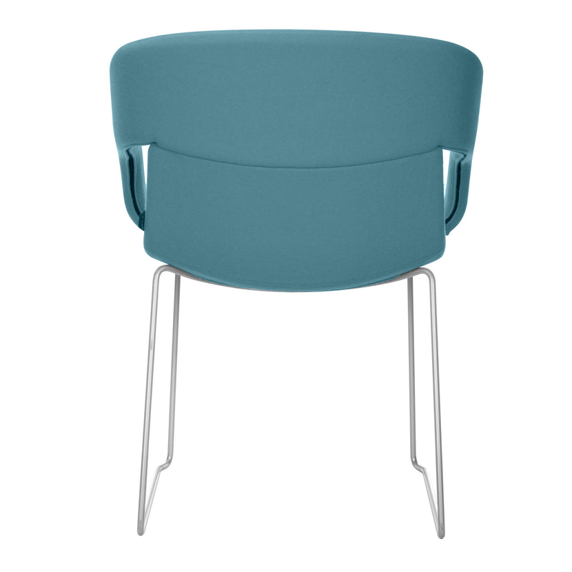TWIST&amp;SIT conference and visitor chair | Sled base, wool cover SYNERGY