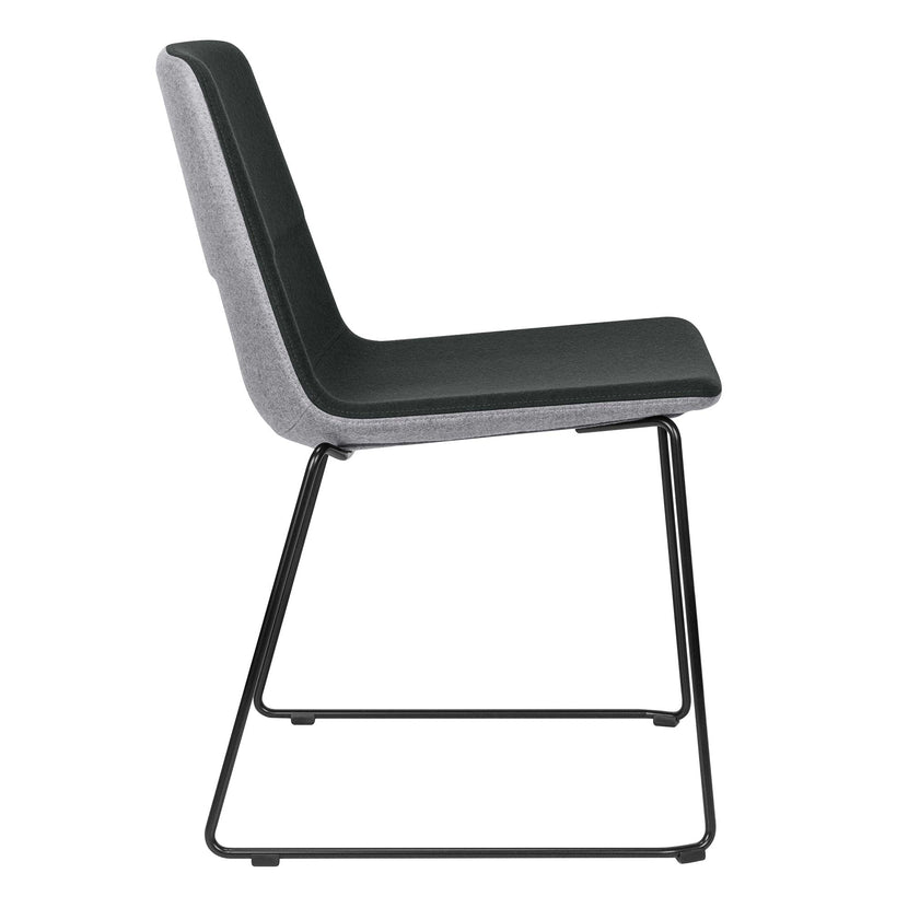 TWIST&amp;SIT visitor and conference chair | Sled base, wool cover SYNERGY