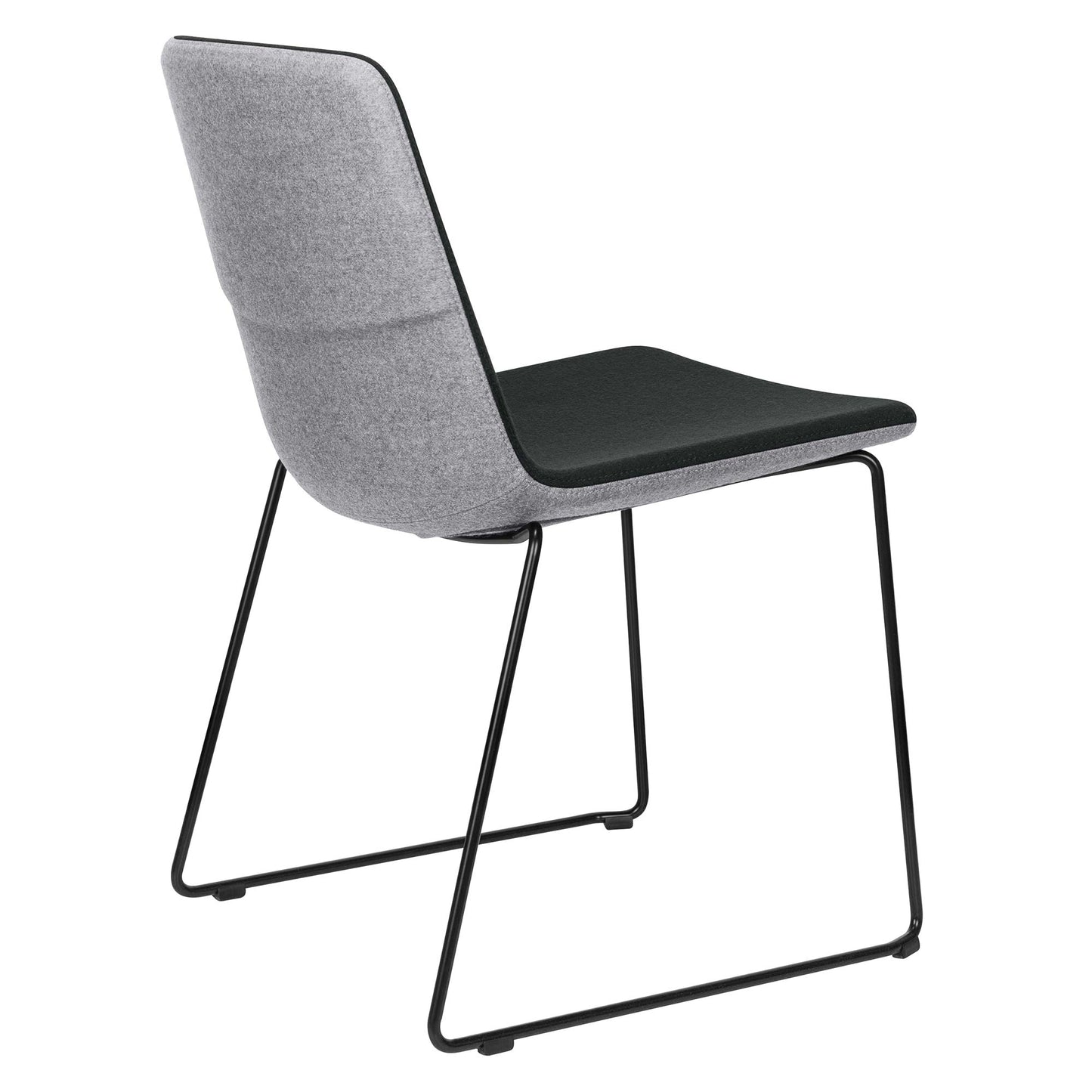 TWIST&amp;SIT visitor and conference chair | Sled base, wool cover SYNERGY