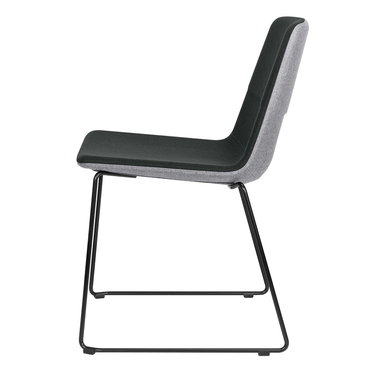 TWIST&SIT visitor and conference chair | Sled base, wool cover SYNERGY - 7 Lightbox Main Image