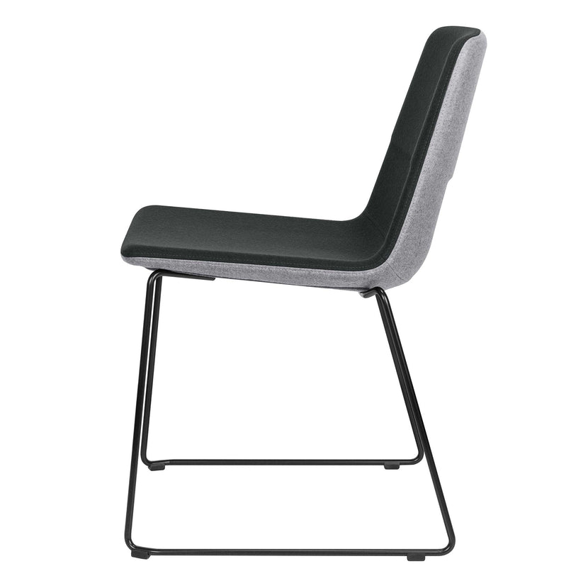 TWIST&amp;SIT visitor and conference chair | Sled base, wool cover SYNERGY