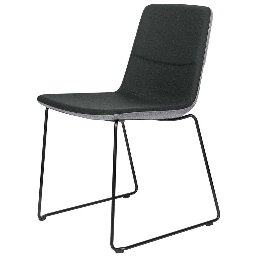 TWIST&amp;SIT visitor and conference chair | Sled base, wool cover SYNERGY