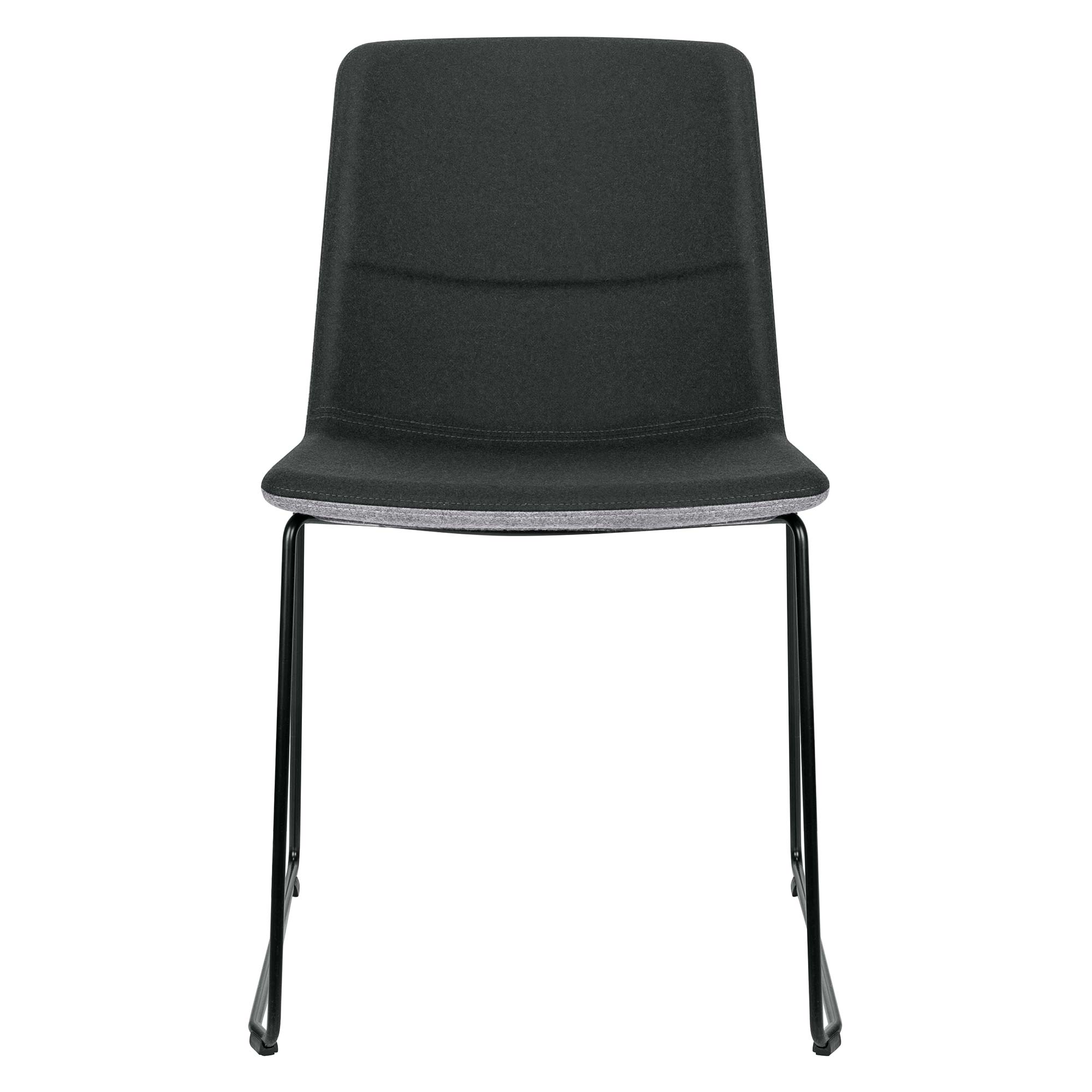 TWIST&amp;SIT visitor and conference chair | Sled base, wool cover SYNERGY