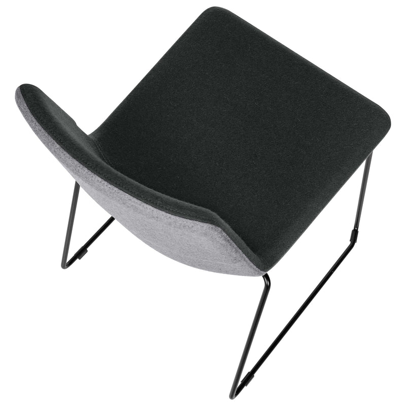 TWIST&SIT visitor and conference chair | Sled base, wool cover SYNERGY - 10 Main Image
