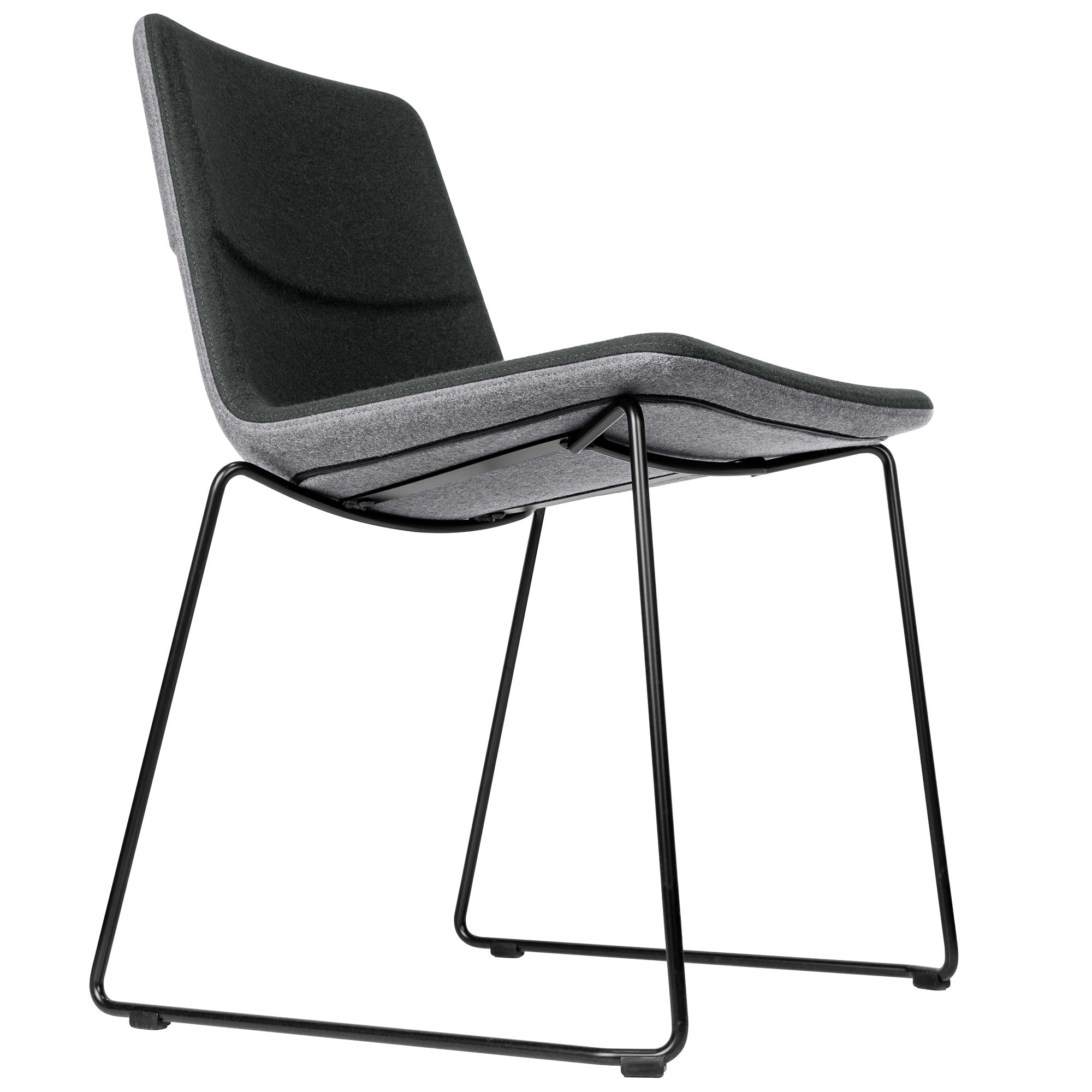 TWIST&amp;SIT visitor and conference chair | Sled base, wool cover SYNERGY