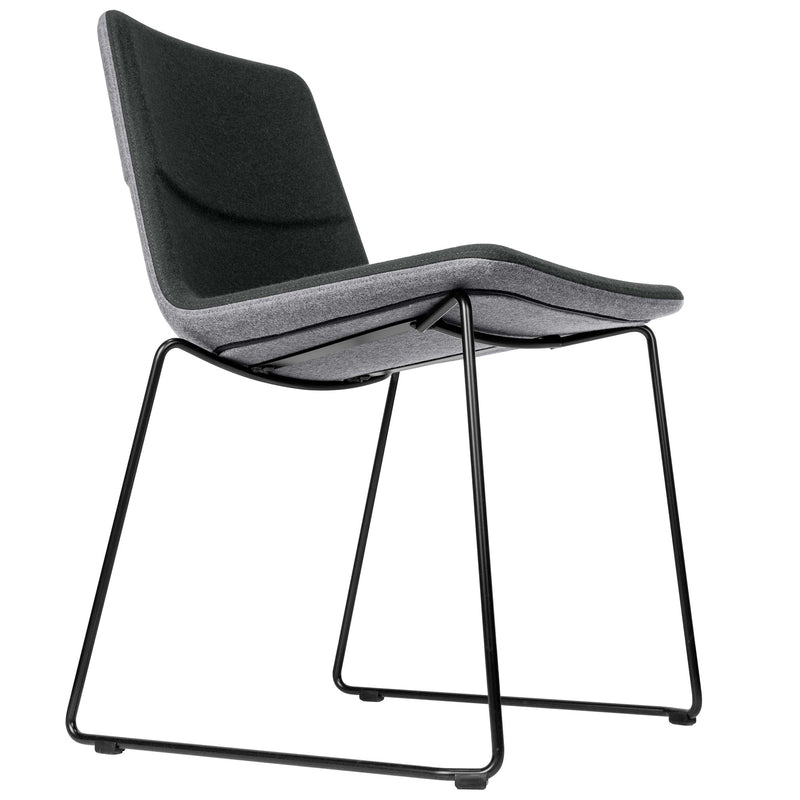 TWIST&SIT visitor and conference chair | Sled base, wool cover SYNERGY - 12 Main Image