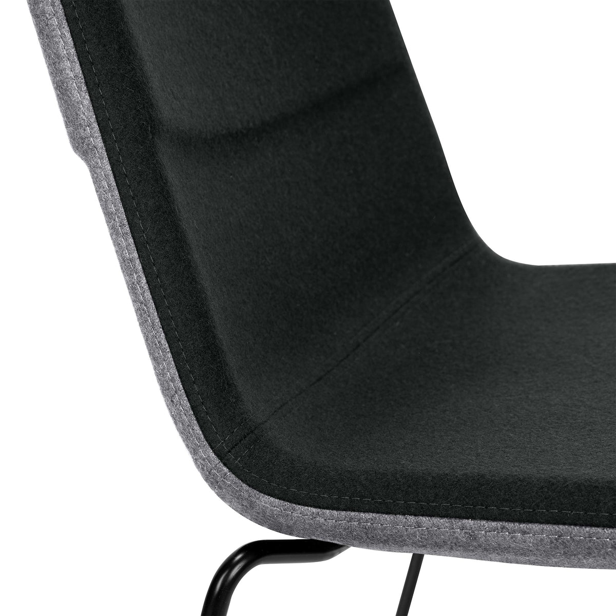 TWIST&SIT visitor and conference chair | Sled base, wool cover SYNERGY - 13 Lightbox Main Image