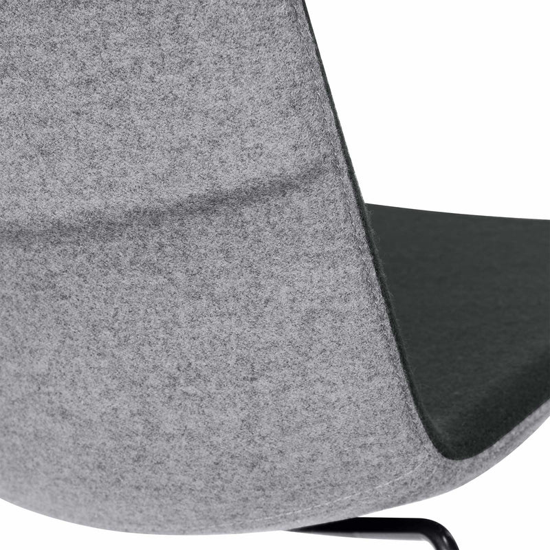 TWIST&SIT visitor and conference chair | Sled base, wool cover SYNERGY - 14 Main Image