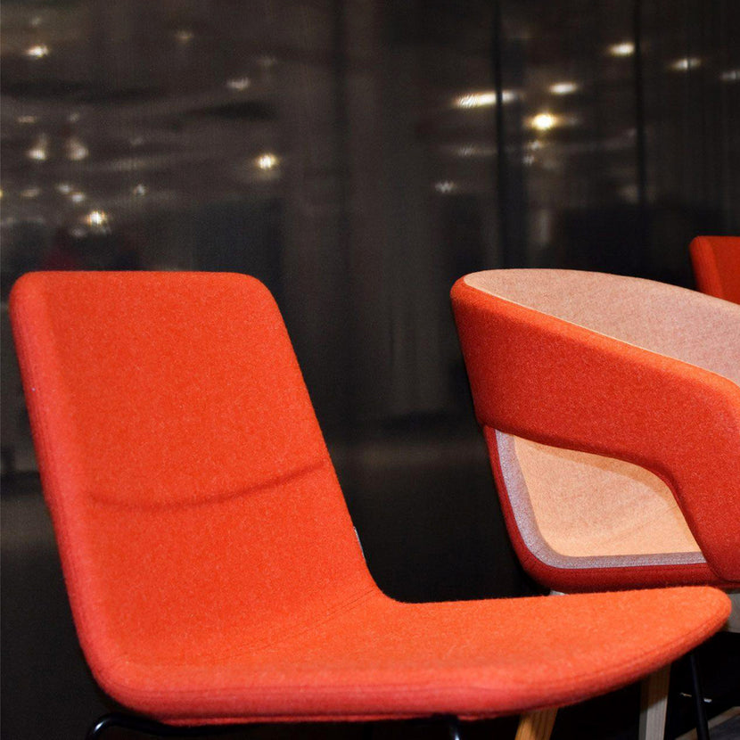 TWIST&amp;SIT visitor and conference chair | Sled base, wool cover SYNERGY