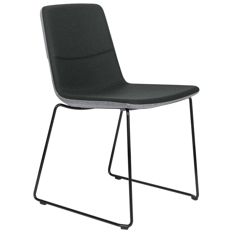 TWIST&SIT visitor and conference chair | Sled base, wool cover SYNERGY - 2 Main Image