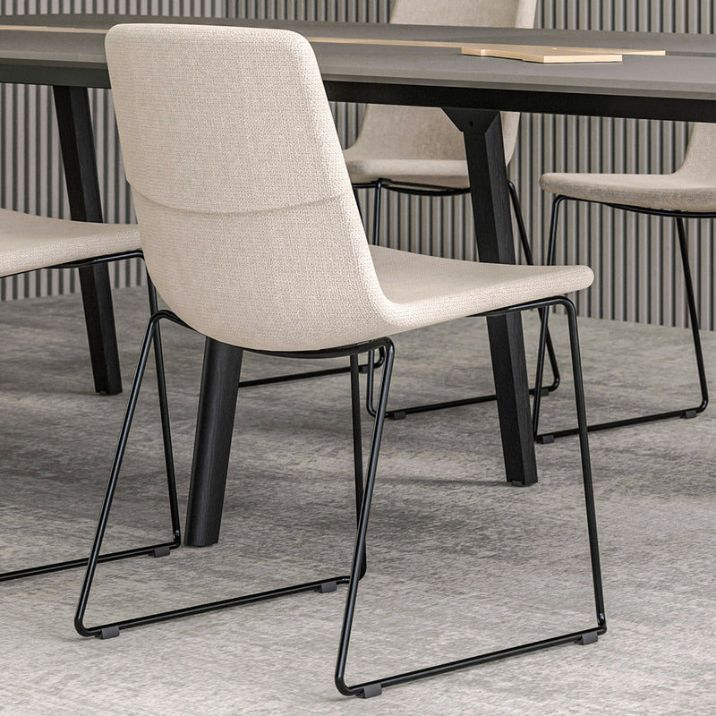 TWIST&SIT visitor and conference chair | Sled base, wool cover SYNERGY - 22 Main Image