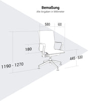 PROV-1 Konferenzstuhl | Atmungsaktiver Netzrücken, höhenverstellbar, Grau