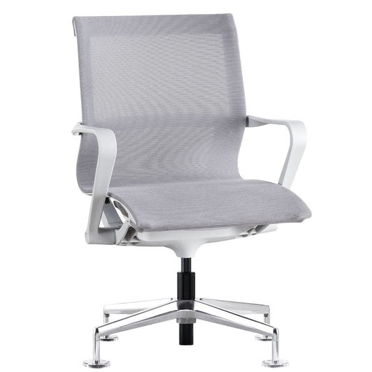 PROV-1 conference chair | Breathable mesh back, height adjustable, gray