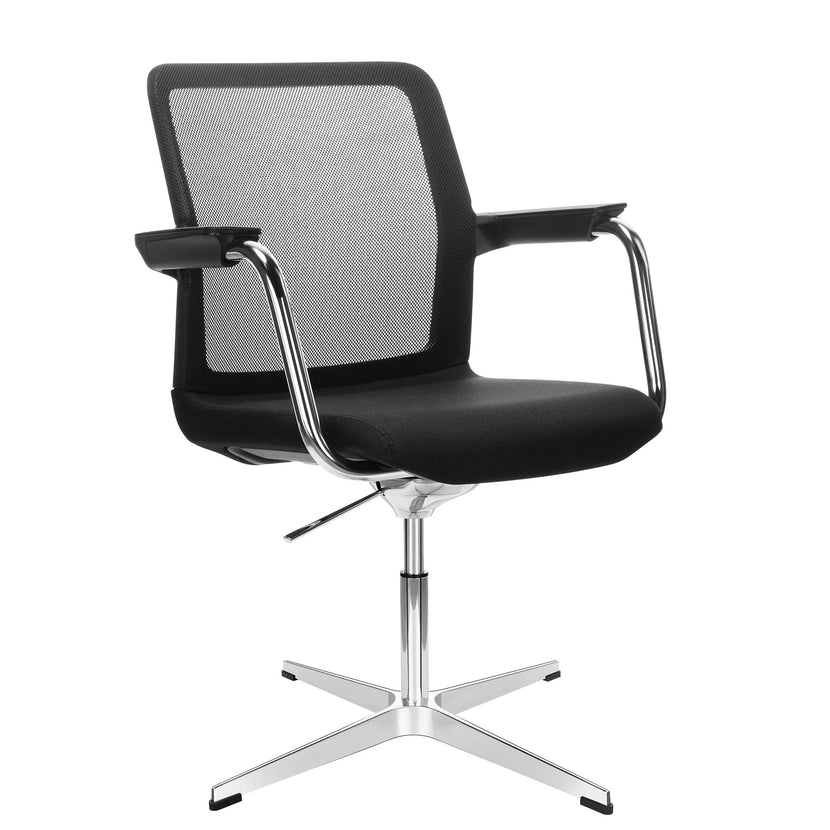 WIND conference chair | 4-star cross, mesh back, polyester cover BERTA