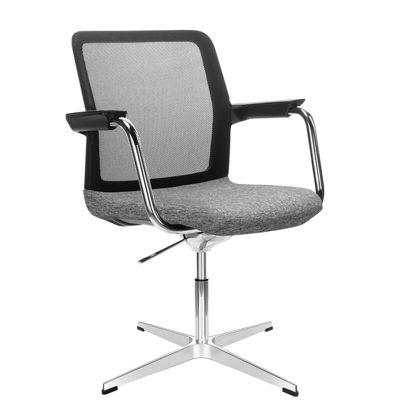 WIND conference chair | 4-star cross, mesh back, polyester cover BERTA