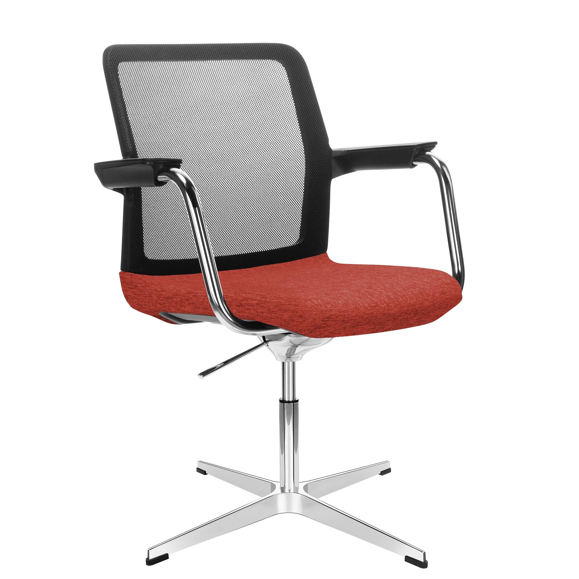 WIND conference chair | 4-star cross, mesh back, polyester cover BERTA