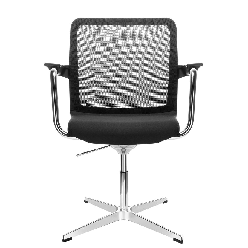 WIND conference chair | 4-star cross, mesh back, polyester cover BERTA
