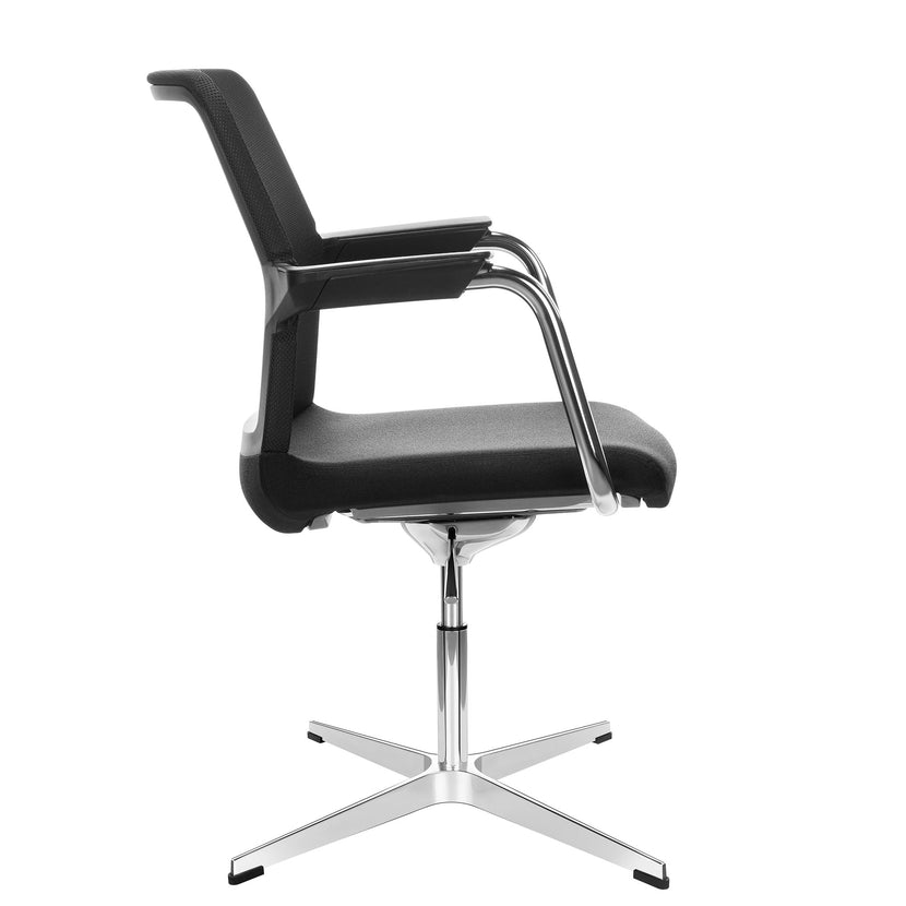 WIND conference chair | 4-star cross, mesh back, polyester cover BERTA