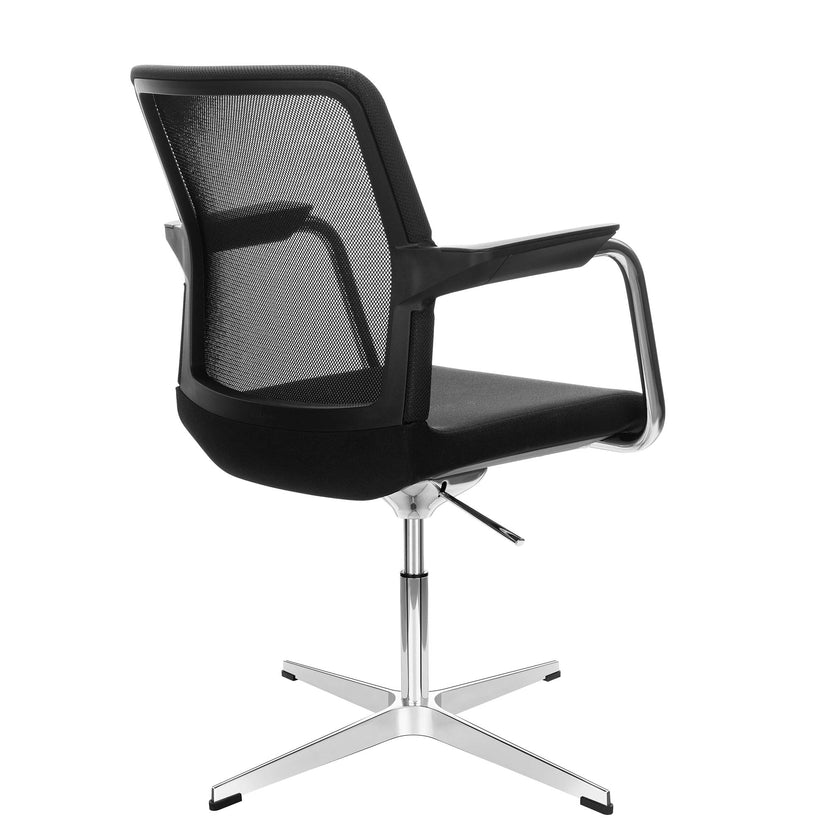 WIND conference chair | 4-star cross, mesh back, polyester cover BERTA