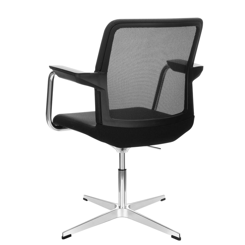 WIND conference chair | 4-star cross, mesh back, polyester cover BERTA