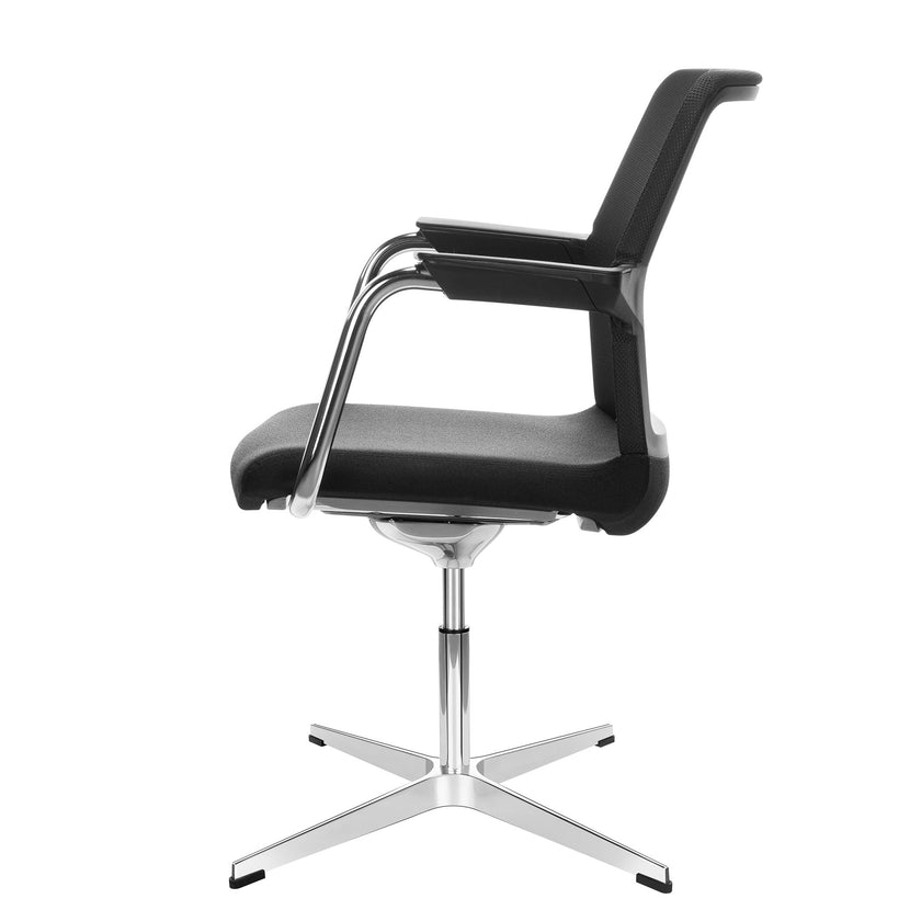 WIND conference chair | 4-star cross, mesh back, polyester cover BERTA