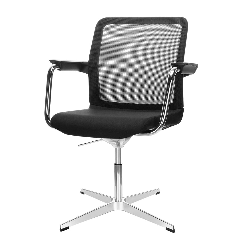 WIND conference chair | 4-star cross, mesh back, polyester cover BERTA