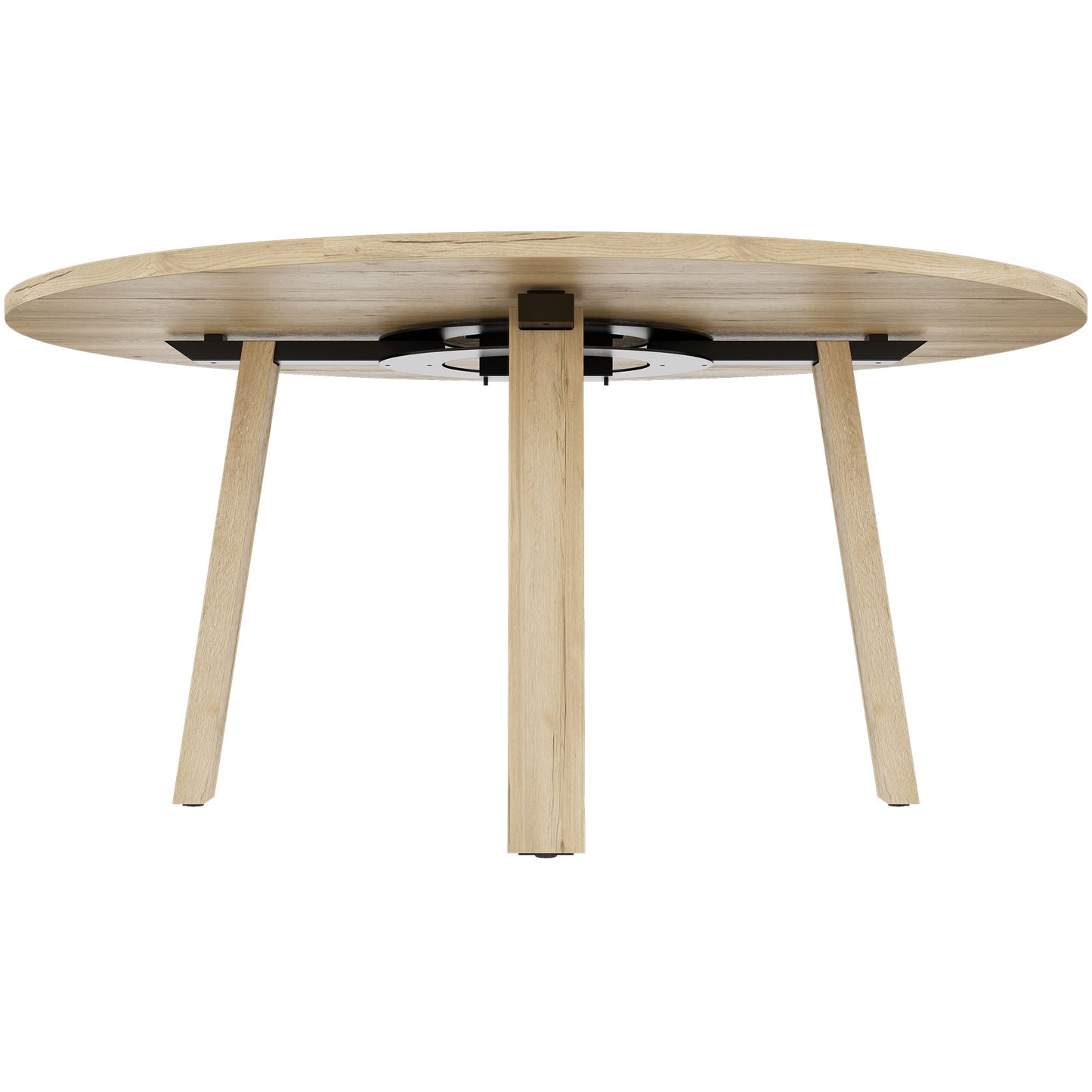 BRALCO TAKE OFF FARM conference table | Round, 1200 - 1600 mm (5 - 8 people), wild oak