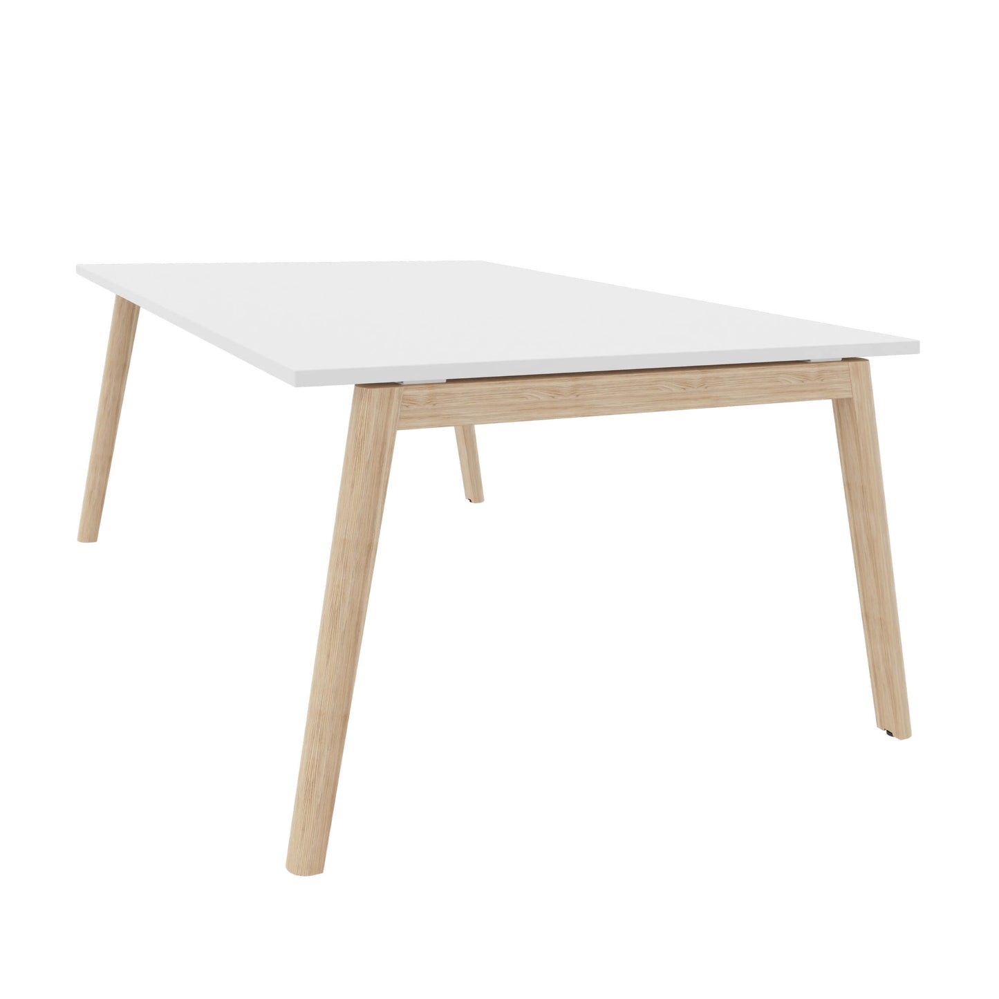 Table de la conférence Nova Wood | Cadre en bois massif, 1800 x 1200 mm, blanc