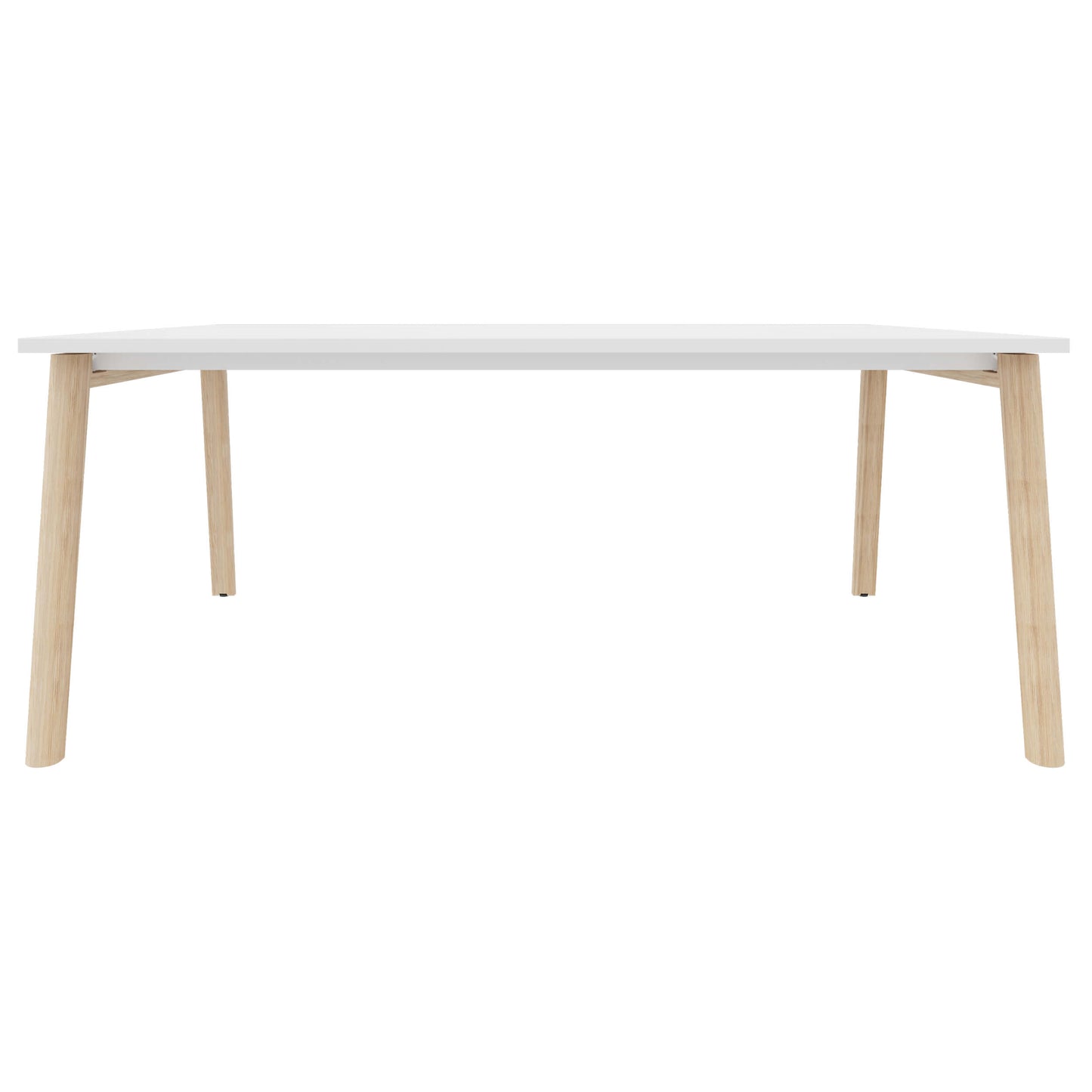 Table de la conférence Nova Wood | Cadre en bois massif, 1800 x 1200 mm, blanc