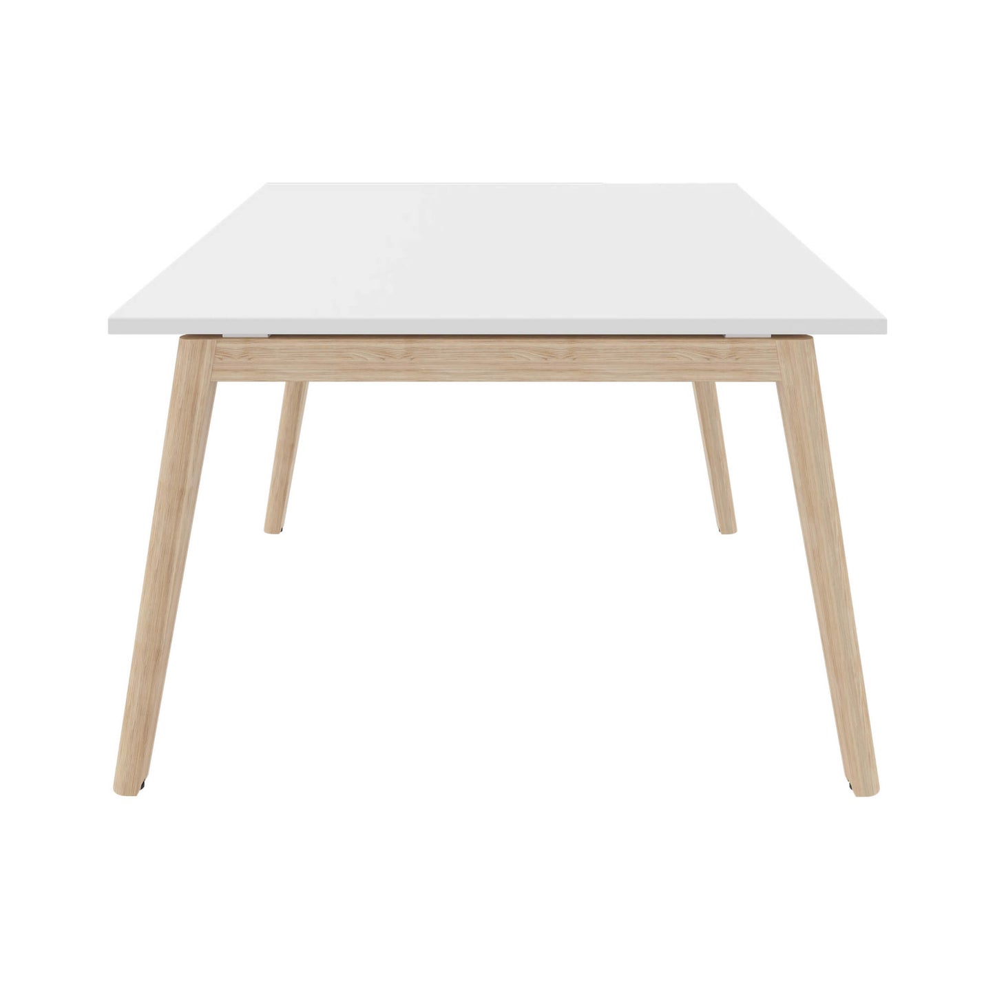 Table de la conférence Nova Wood | Cadre en bois massif, 1800 x 1200 mm, blanc