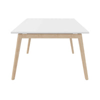 Table de la conférence Nova Wood | Cadre en bois massif, 1800 x 1200 mm, blanc