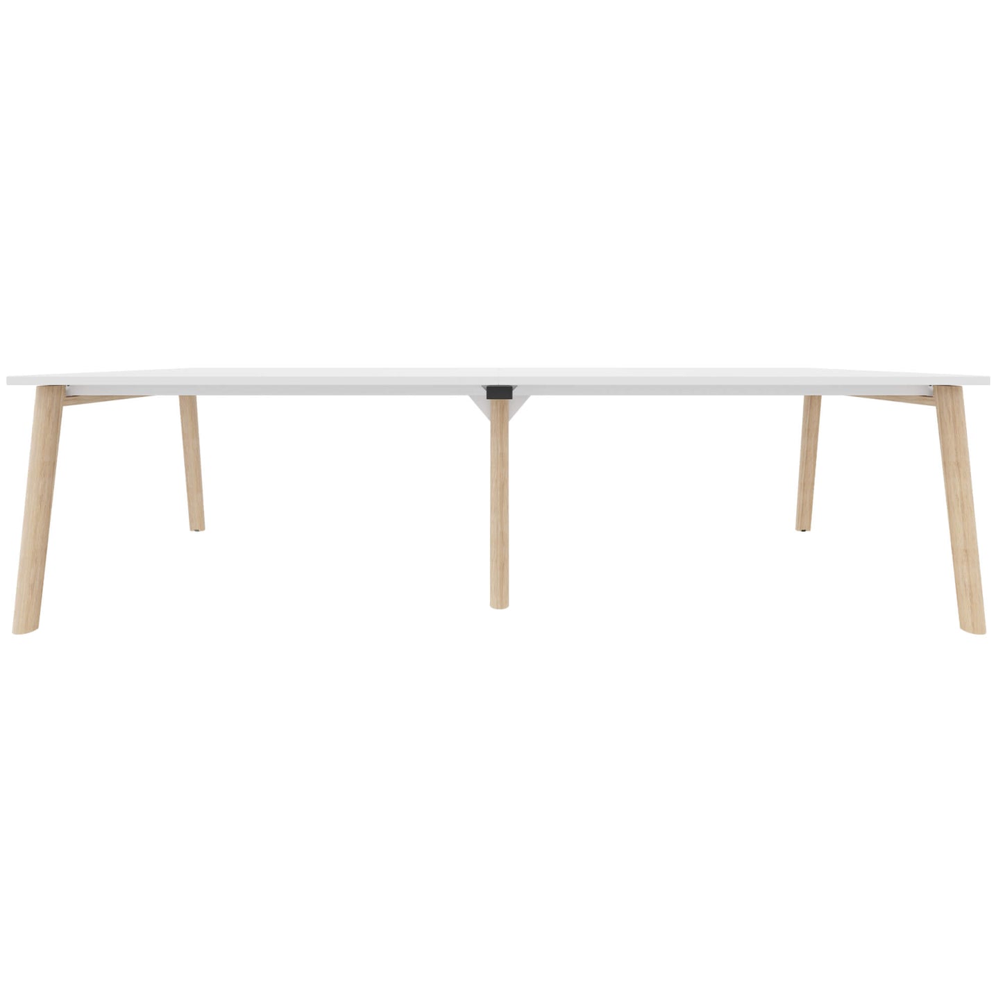 NOVA WOOD Conference table | Solid wood frame, 2800 x 1200 mm, white