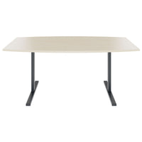 T-EASY conference table | boat shape, 1800 - 2000 mm (6 - 10 people), maple