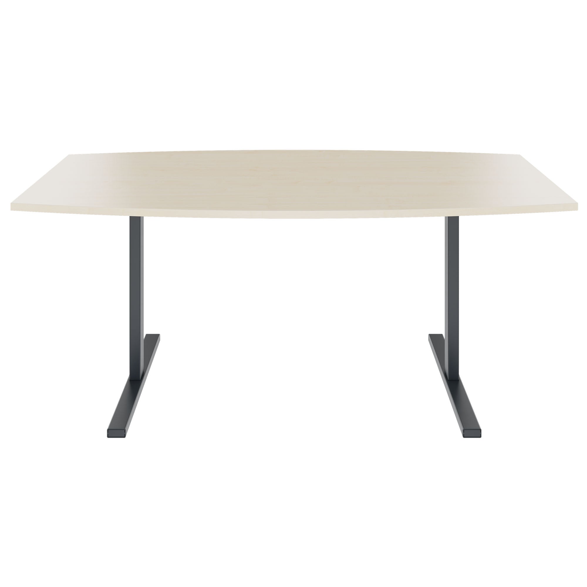 T-EASY conference table | boat shape, 1800 - 2000 mm (6 - 10 people), maple
