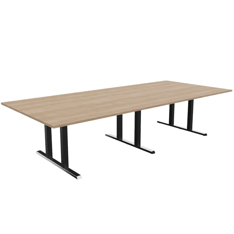 L-Line Conference Table | 3200–4800 mm, integrated cable management, optional media ports - 1 Main Image