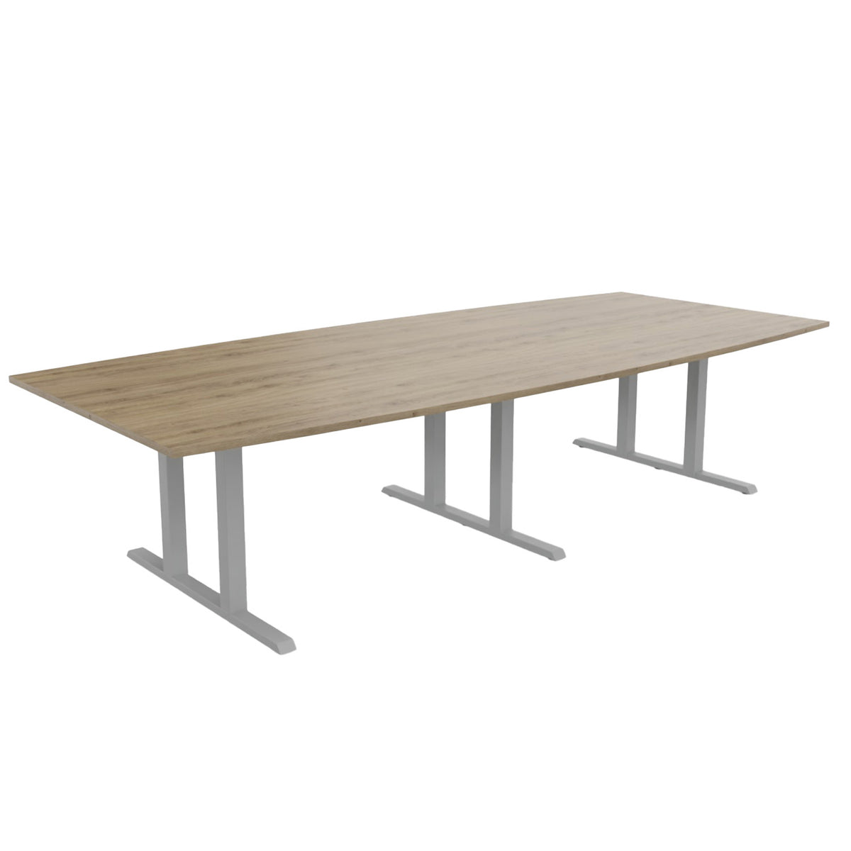 L-Line Conference Table | 3200–4800 mm, integrated cable management, optional media ports - 7 Lightbox Main Image
