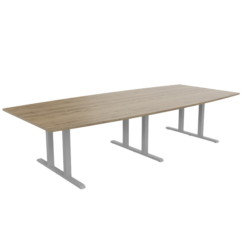 L-Line Conference Table | 3200–4800 mm, integrated cable management, optional media ports - 7 Main Image