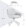 LINOX Conference Chair | 4-leg base, weight capacity up to 150 kg - 6 Thumbnail Image