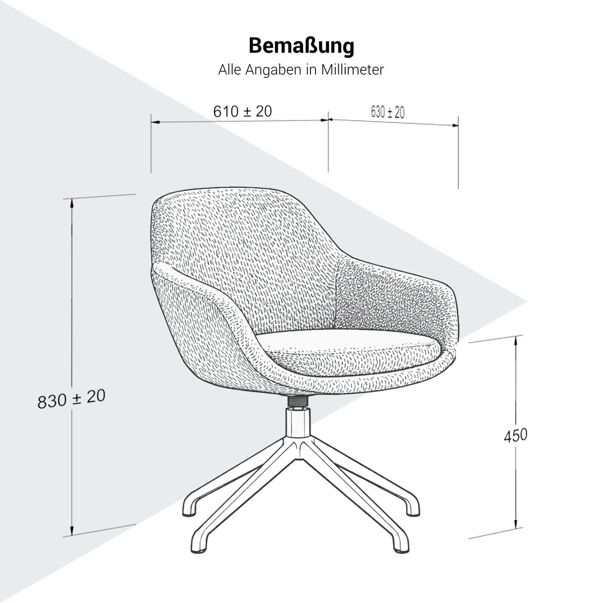 LINOX Conference Chair | 4-leg base, weight capacity up to 150 kg - 6 Lightbox Main Image