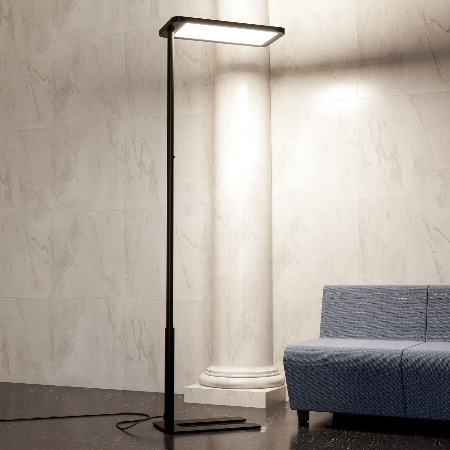 Tampon de bureau de Lumo | 610 x 2020 mm, 10 400 lumens, dimmable