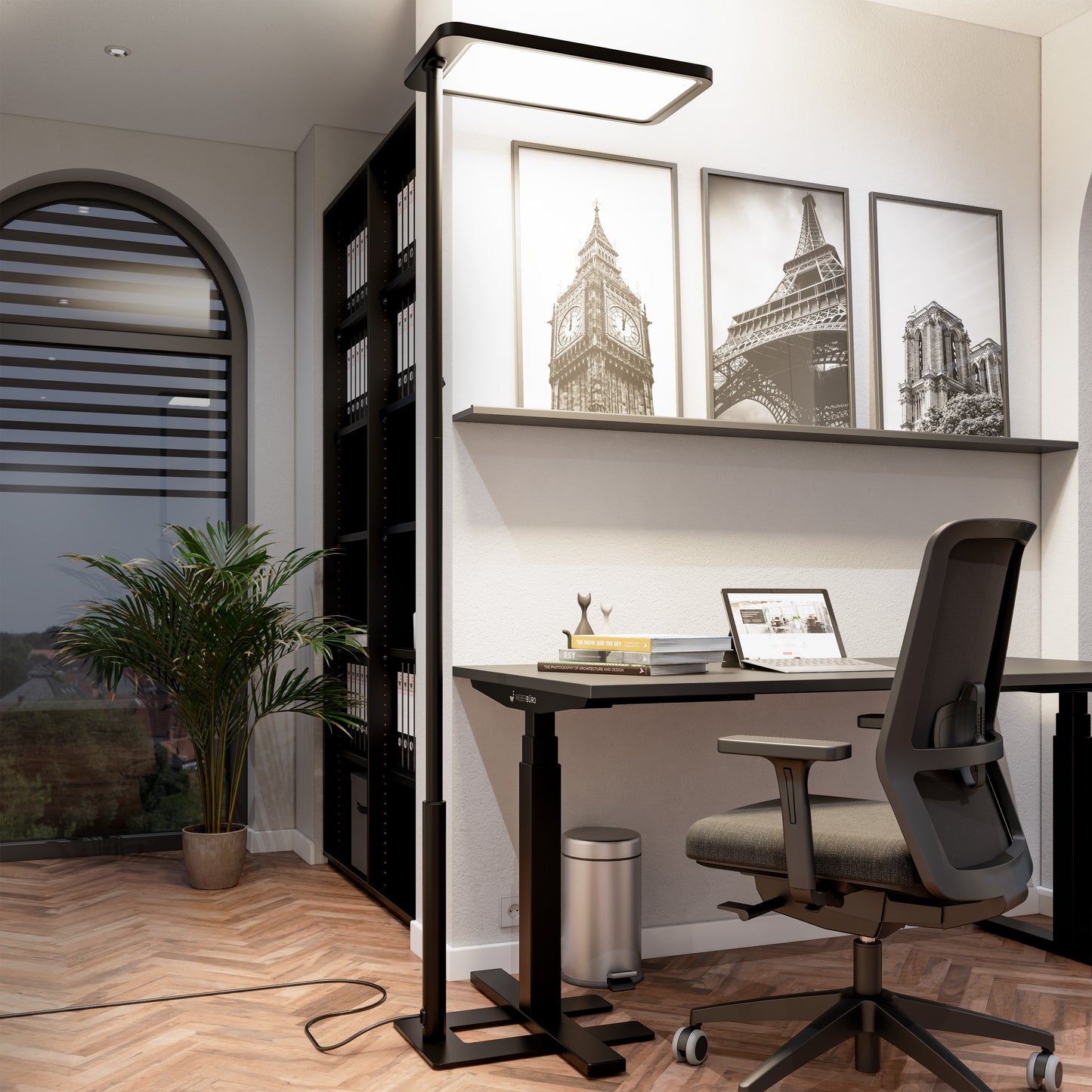 Tampon de bureau de Lumo | 610 x 2020 mm, 10 400 lumens, dimmable