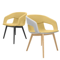 Chaise longue TWIST&amp;SIT | Structure en bois massif, revêtement en laine SYNERGY