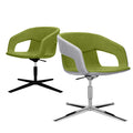 TWIST&SIT Lounge-Sessel | 4-Fuß-Kreuz, höhenverstellbar, Wollbezug VELITO - 1 Thumbnail Image