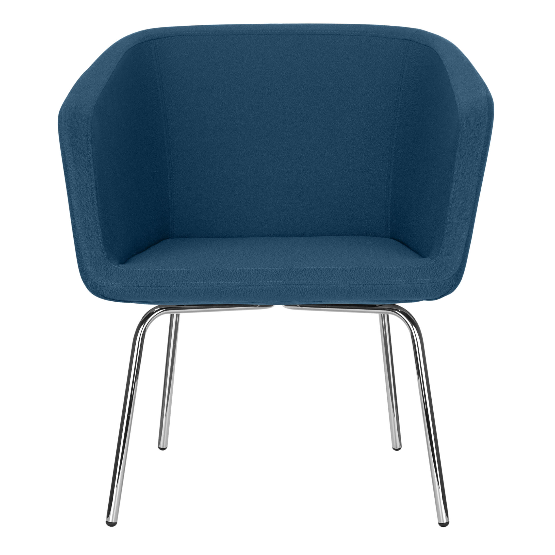 MEG Lounge-Sessel | 4-Fuss-Gestell, Polyesterbezug LUCIA