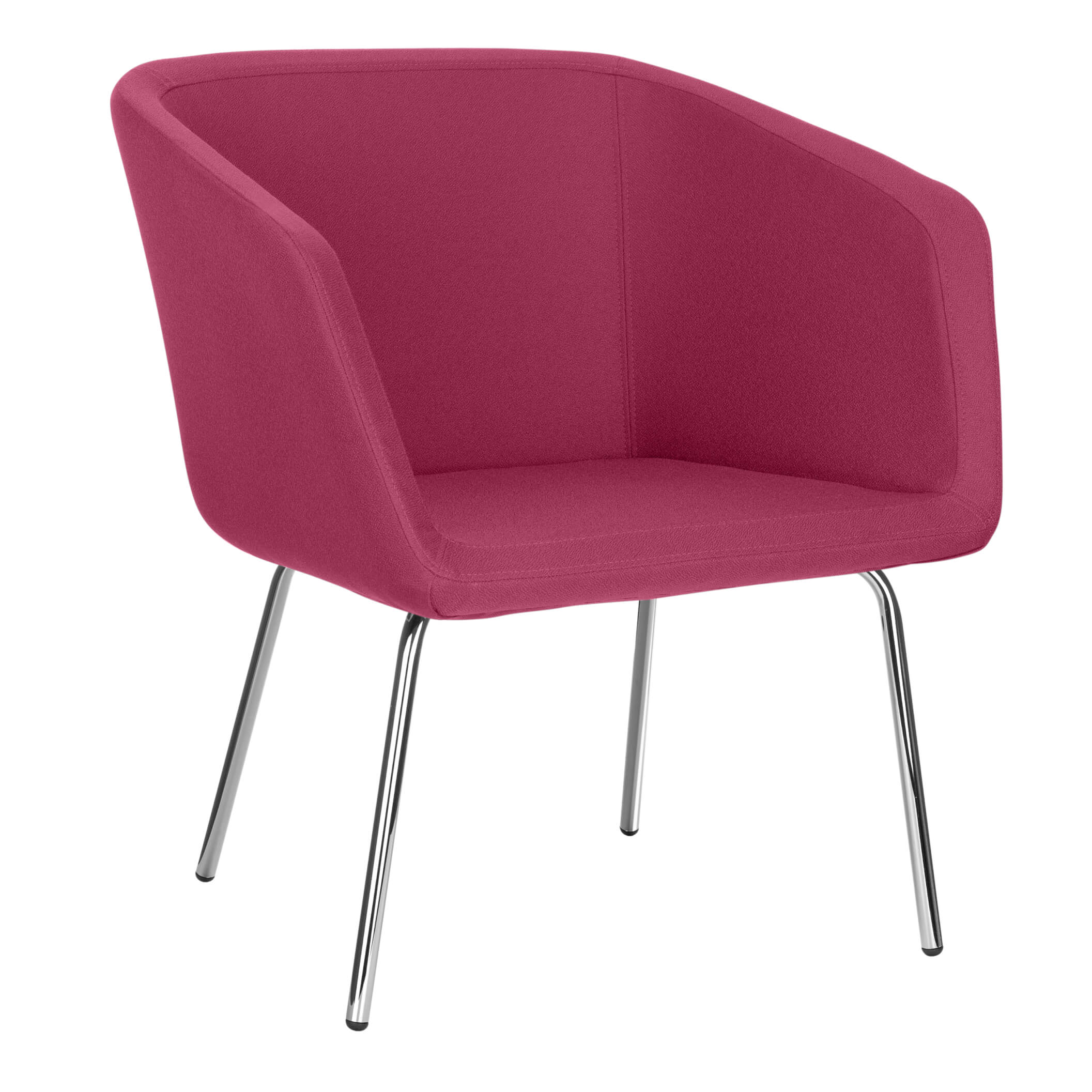 MEG Lounge-Sessel | 4-Fuss-Gestell, Polyesterbezug LUCIA
