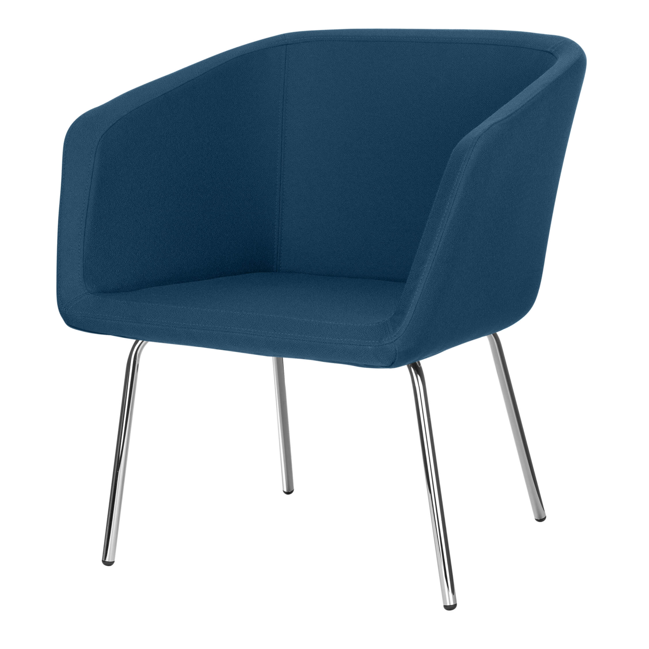 MEG Lounge-Sessel | 4-Fuss-Gestell, Polyesterbezug LUCIA