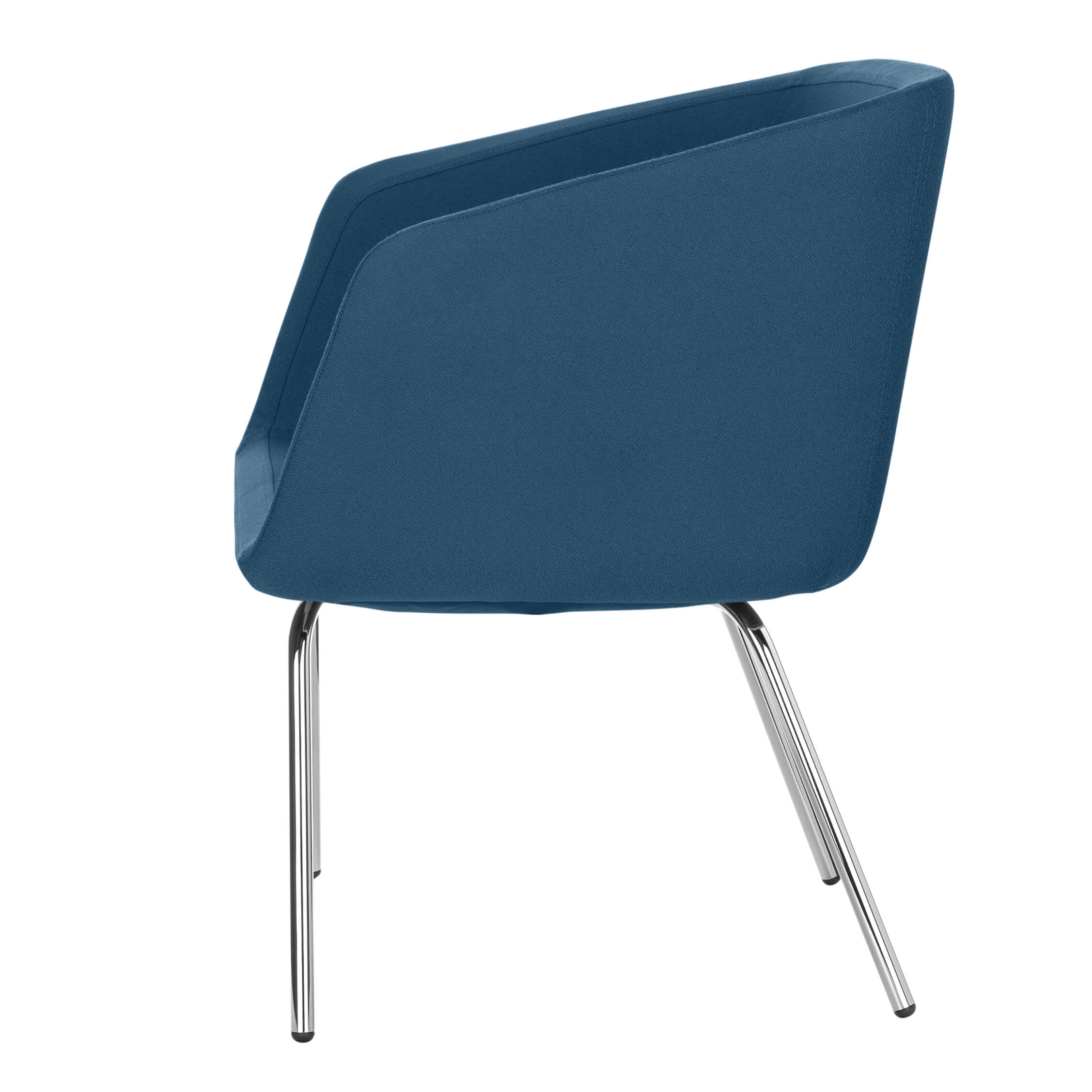 MEG Lounge-Sessel | 4-Fuss-Gestell, Polyesterbezug LUCIA