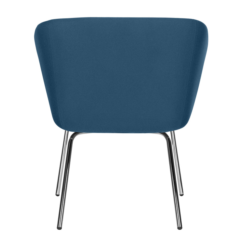 MEG Lounge-Sessel | 4-Fuss-Gestell, Polyesterbezug LUCIA