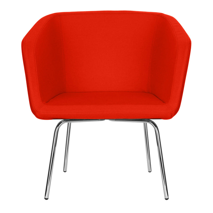 MEG Lounge armchair | 4-foot frame, wool cover Velito
