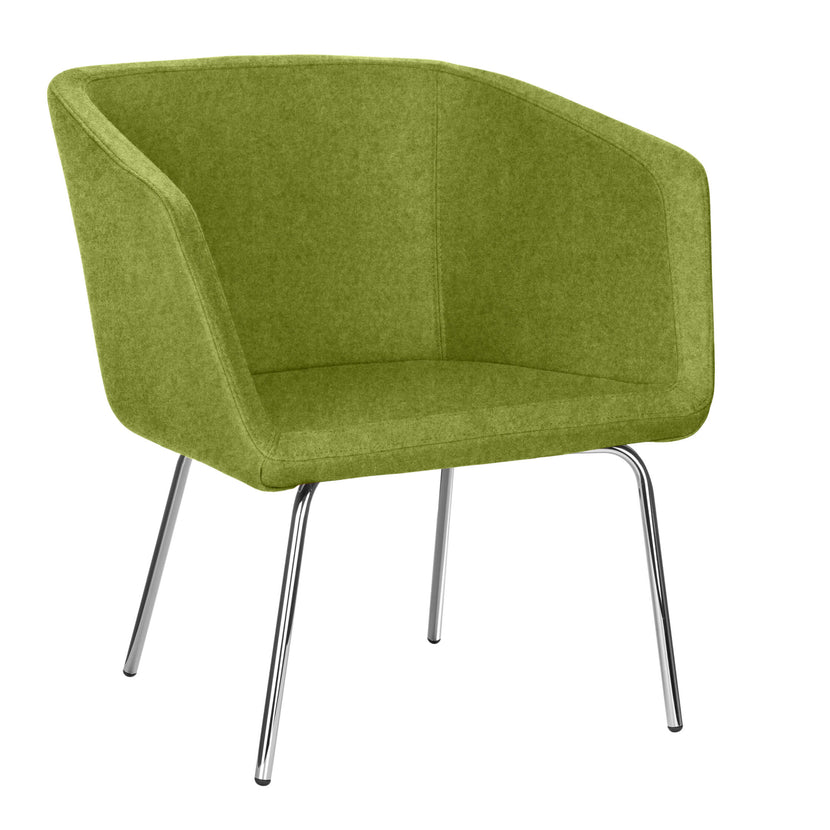 MEG Lounge armchair | 4-foot frame, wool cover Velito